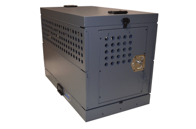 Owens Dog Crate 55306 Professional K9 Series X-Large Collapsible Working Dog Crate / Single Compartment / Gray - 55306