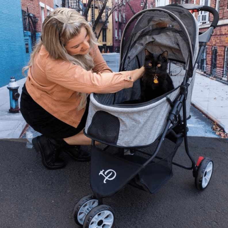 Petique Grey Glacier Pet Dog Stroller