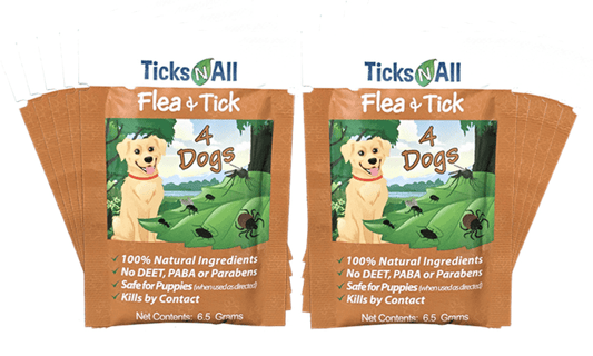 All Natural Flea and Tick Wipes 4-Dogs  (10 and 25 count)